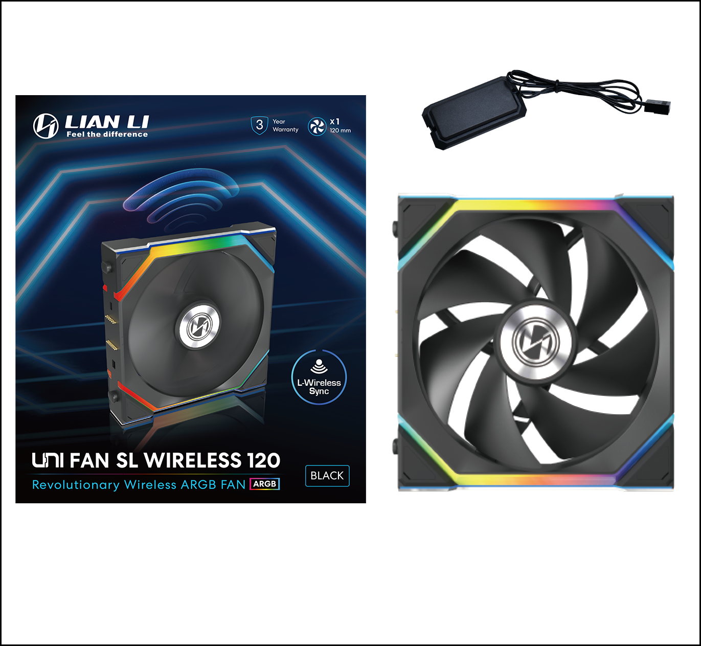 UNIFAN SL WIRELESS LCD 120 (1 FAN)
