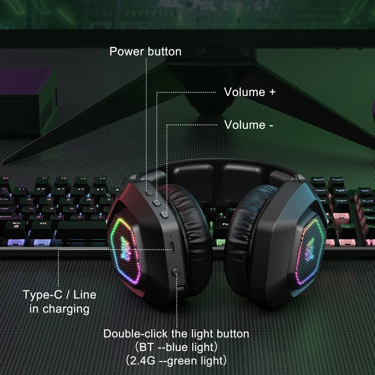 ONIKUMA B100 BLACK TRI MODE