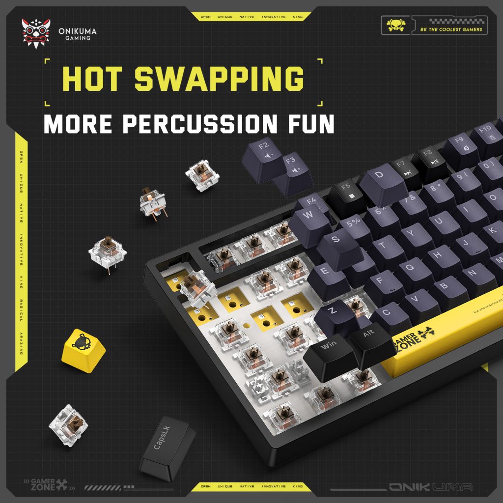 ONIKUMA G58 HOT SWAPPABLE BLACK