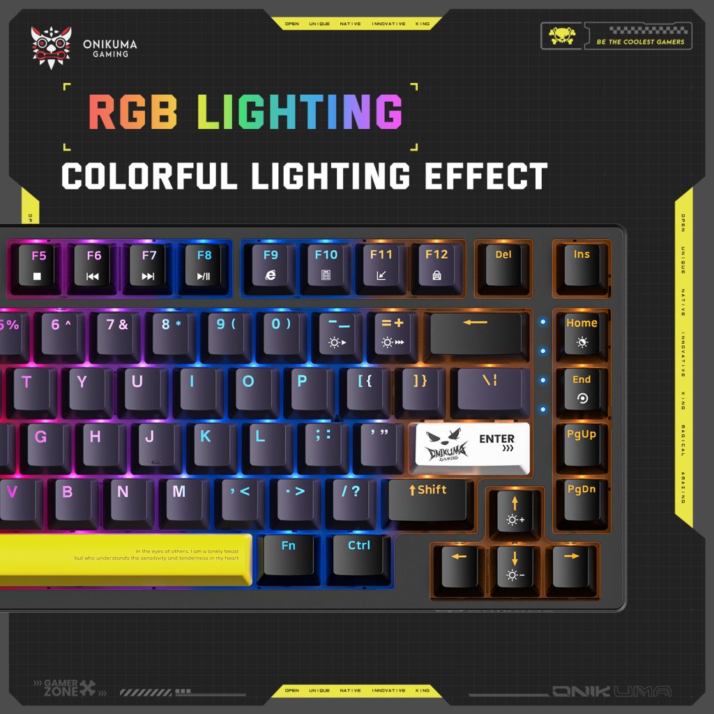 ONIKUMA G58 HOT SWAPPABLE BLACK
