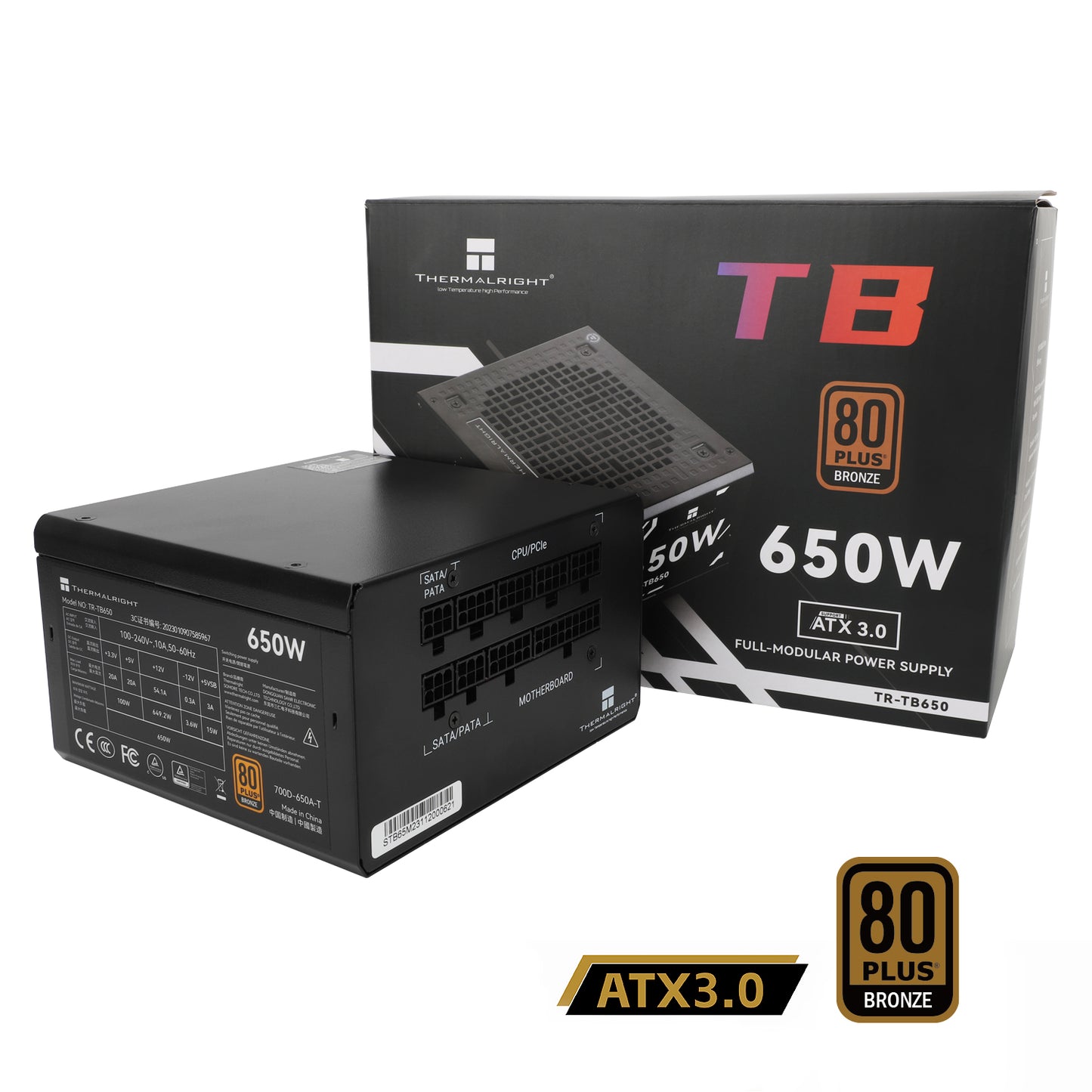 THERMALRIGHT 650W 80+ BRONZE NON MODULAR PSU